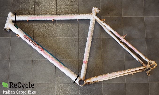 how to build a cargo bike cutting the frame officine recycle